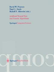 Front cover of Artificial neural nets and genetic algorithms by David W. Pearson
