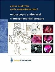 Cover of: Endoscopic endonasal transsphenoidal surgery