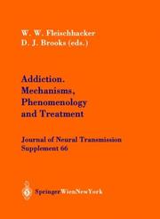 Cover of: Addiction by W.W. Fleischhacker and D.J. Brooks (eds.).