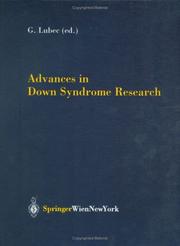 Cover of: Advances in Down Syndrome Research