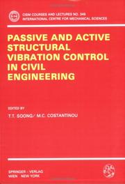 Cover of: Passive and Active Structural Vibration Control in Civil Engineering (CISM International Centre for Mechanical Sciences)