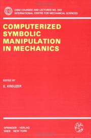 Cover of: Computerized symbolic manipulation in mechanics