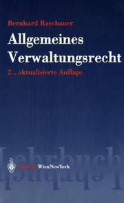 Cover of: Allgemeines Verwaltungsrecht