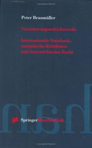 Cover of Versicherungsaufsichtsrecht by peter braumüller