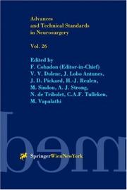 Cover of: Advances and Technical Standards in Neurosurgery / Volume 26 (Advances and Technical Standards in Neurosurgery) by 