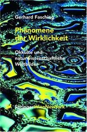 Cover of: Phänomene der Wirklichkeit: Okkulte und naturwissenschaftliche Weltbilder