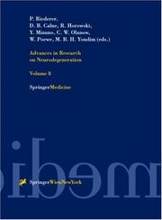 Cover of: Advances Research on Neurodegeneration (Volume 8)