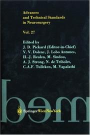 Cover of: Advances and Technical Standards in Neurosurgery / Volume 27 (Advances and Technical Standards in Neurosurgery)