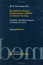 Cover of: Recombinant Human Erythropoietin (rhEPO) in Clinical Oncology by Mohammad Resa Nowrousian