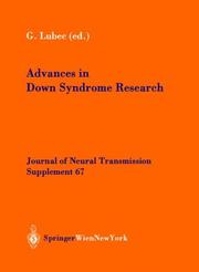 Cover of: Protein Expression in Down Syndrome Brain (Journal of Neural Transmission. Supplementa)