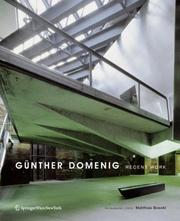 Cover of: Gunther Domenig: Recent Work