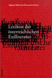 Cover of: Lexikon der österreichischen Exilliteratur