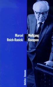 Cover of: Wolfgang Koeppen by Marcel Reich-Ranicki