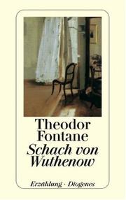 Cover of: Schach von Wuthenow. Erzählung aus der Zeit des Regiments Gensdarmes.