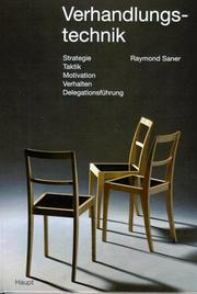 Cover of: Verhandlungstechnik by Raymond Saner