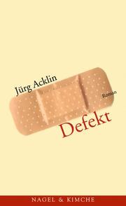 Cover of: Defekt. by Jürg Acklin