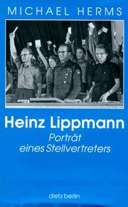 Cover of: Heinz Lippmann: Porträt eines Stellvertreters