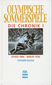 Cover of: Olympische Sommerspiele by Volker Kluge