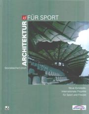 Architektur für Sport by Peter Stürzebecher