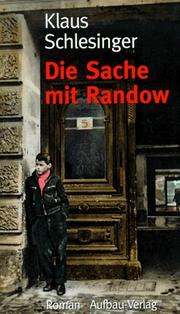 Cover of: Die Sache mit Randow: Roman