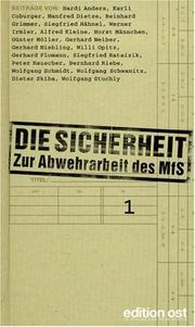 Die Sicherheit by Reinhard Grimmer, Werner Irmler, Willi Opitz