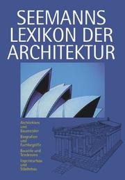 Cover of: Seemanns Lexikon der Architektur