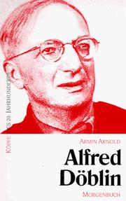 Cover of: Alfred Döblin by Armin Arnold