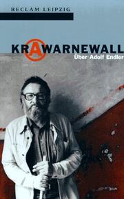 Cover of: Krawarnewall: über Adolf Endler