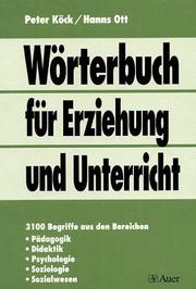 Cover of: Wörterbuch für Erziehung und Unterricht.