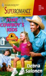 Cover of: That Cowboy's Kids: Home on the Ranch (Harlequin Superromance No. 910)