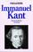 Cover of: Immanuel Kant