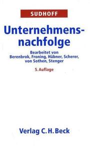 Cover of: Handbuch der Unternehmensnachfolge by Heinrich Sudhoff