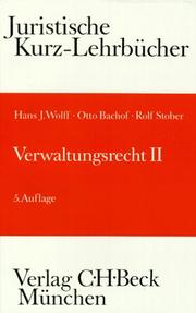 Cover of: Verwaltungsrecht: besonderes Organisations- und Dienstrecht : ein Studienbuch
