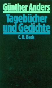 Cover of: Tagebücher und Gedichte