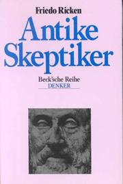 Cover of: Antike Skeptiker by Friedo Ricken