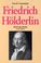 Cover of: Friedrich Hölderlin