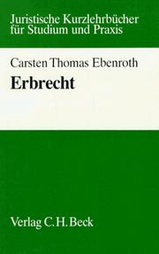 Cover of: Erbrecht