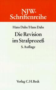 Cover of Die Revision im Strafprozess