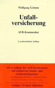 Cover of: Unfallversicherung by Wolfgang Grimm