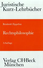 Cover of: Rechtsphilosophie. Ein Studienbuch.