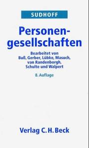 Cover of: Personengesellschaften
