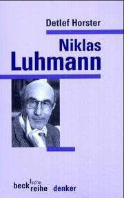 Cover of: Niklas Luhmann