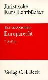 Cover of: Europarecht by Thomas Oppermann