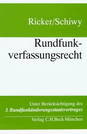 Cover of: Rundfunkverfassungsrecht