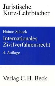 Cover of: Internationales Zivilverfahrensrecht: ein Studienbuch