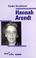 Cover of: Hannah Arendt