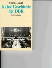 Cover of: Kleine Geschichte der DDR by Ulrich Mählert