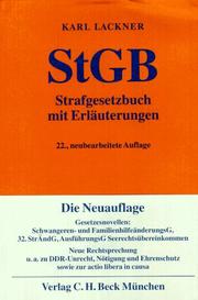 Cover of: Strafgesetzbuch by Germany