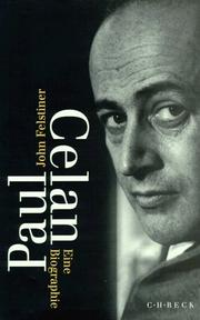 Cover of: Paul Celan. Eine Biographie.