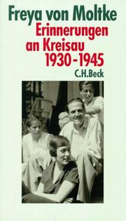 Cover of: Erinnerungen an Kreisau, 1930-1945